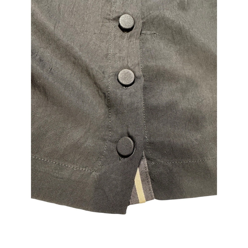 Rag & Bone Black Silk Blend Side Button Sleeveless Top Crew Neck Size S‎ - Picture 4 of 6